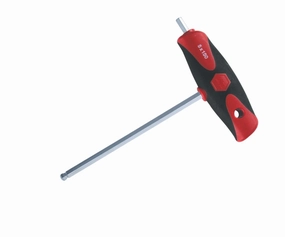 Wiha Tools 54030 3mm Soft Grip Ball End Hex Metric Dual Drive T-handle