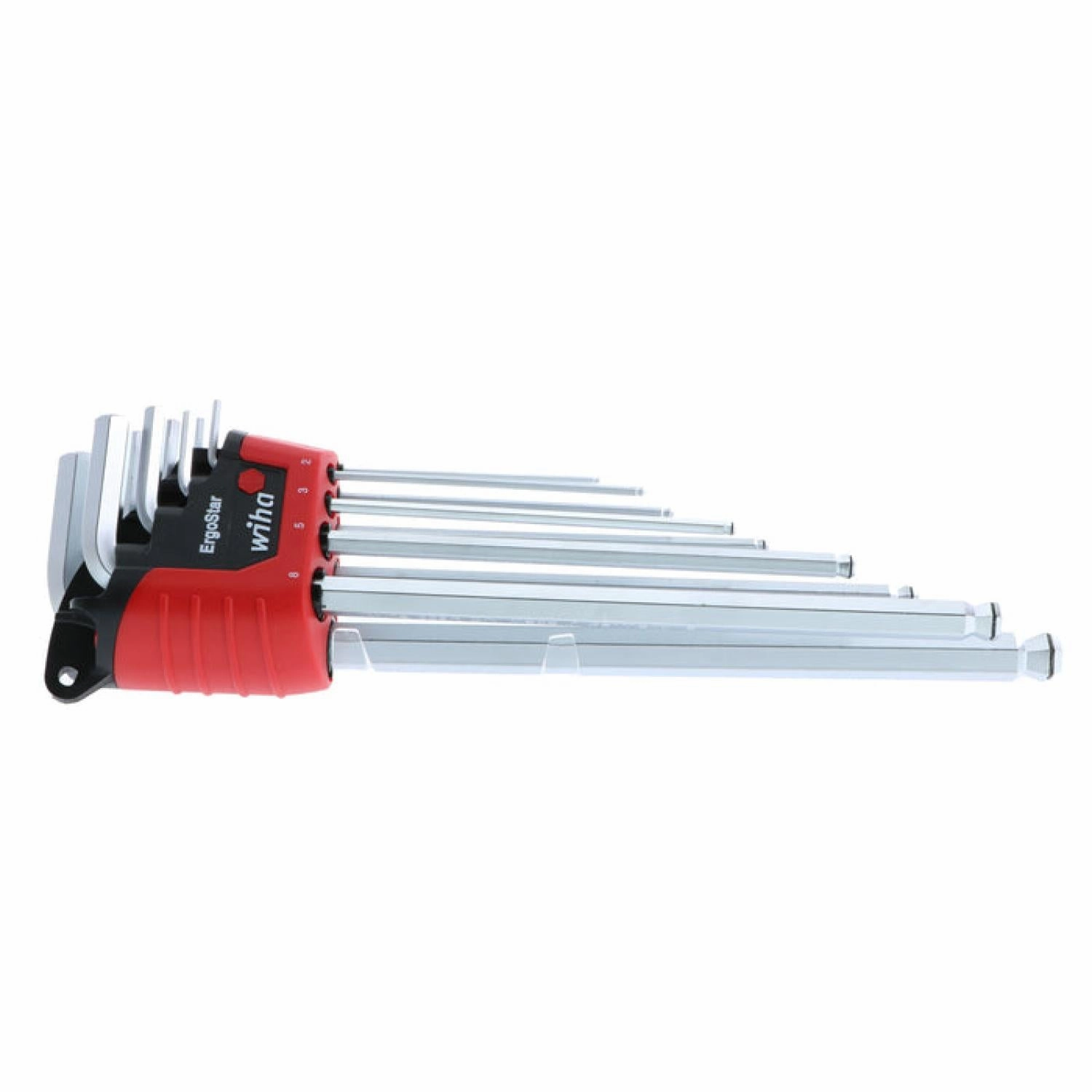 Wiha Tools 66992 MagicRing Ball End Hex L-Key Set In Holders, Inch and Metric, 22 Piece