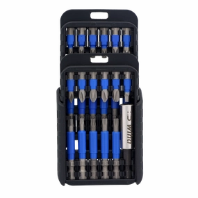 Wiha Tools 70289 TerminatorBlue Impact Driver Bit Set with Belt Clip, 24 Pc.