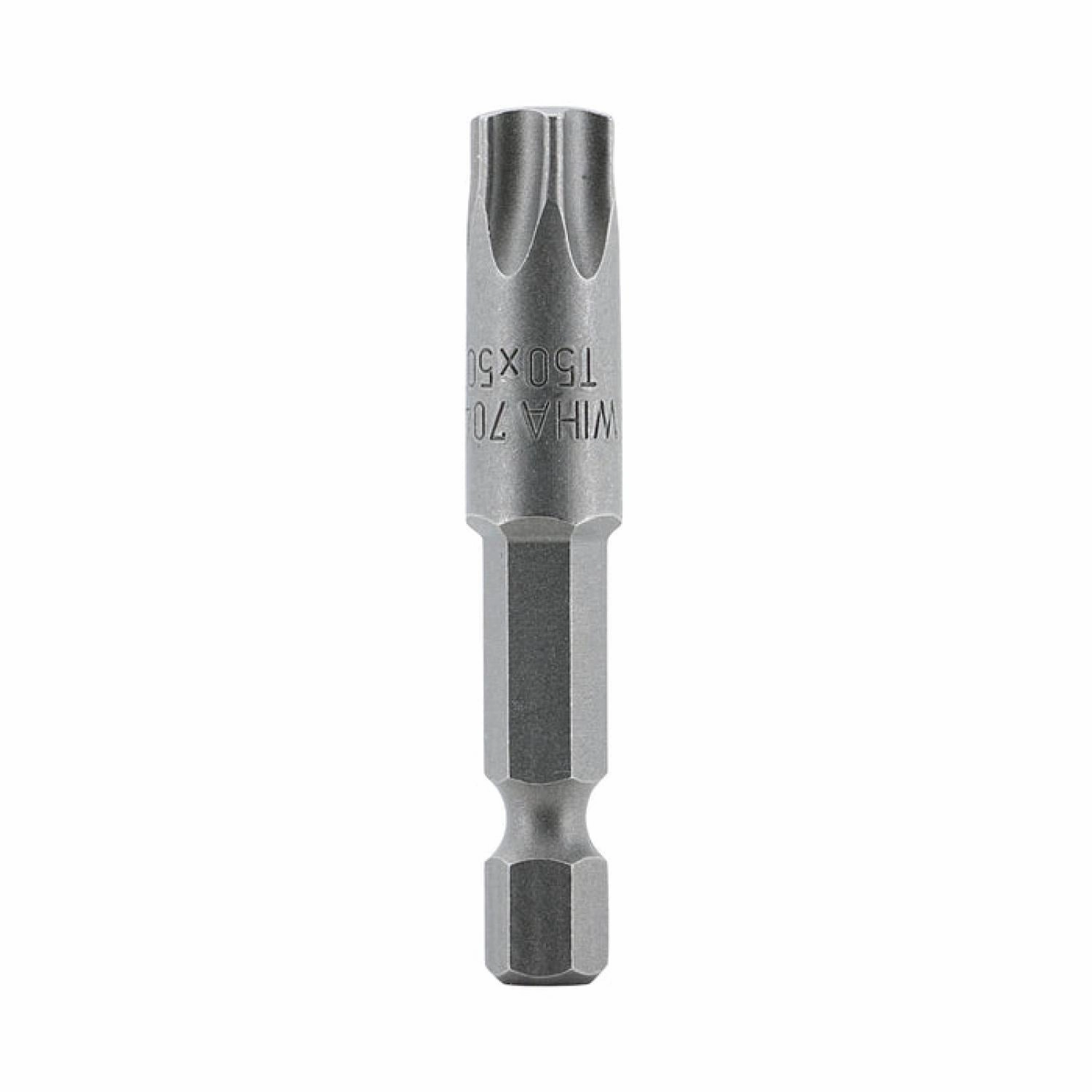 Wiha Tools 70550 Security TORX Power Bit, T50s x 50mm, 10 Pieces