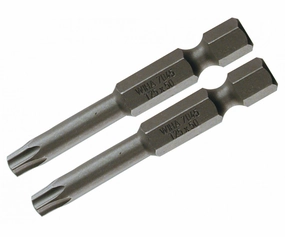 Wiha Tools 70565 T40s x 50mm Security TORX Power Bit, 2 Pack