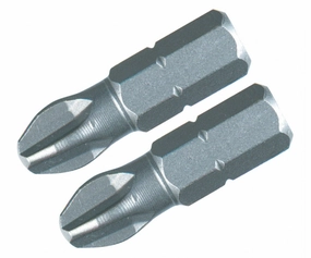 Wiha Tools 71149 #0 x 25mm Phillips Insert Bit, 2 Pack