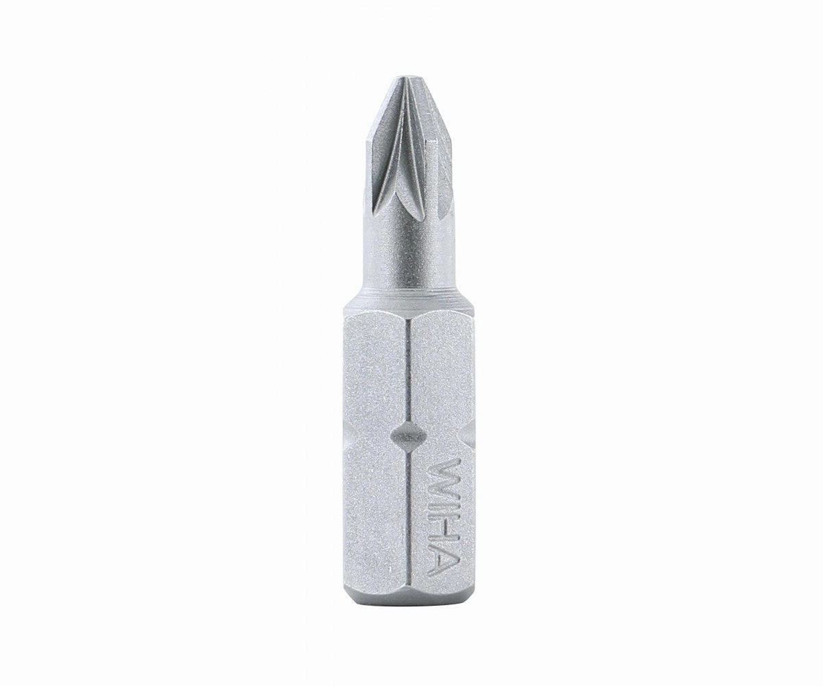 Wiha Tools 71201 1 x 25mm PoziDriv Insert Bit, 10 Pack