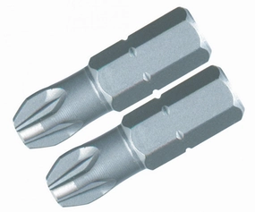 Wiha Tools 71253 #3 x 25mm PoziDriv Insert Bit, 2 Pack