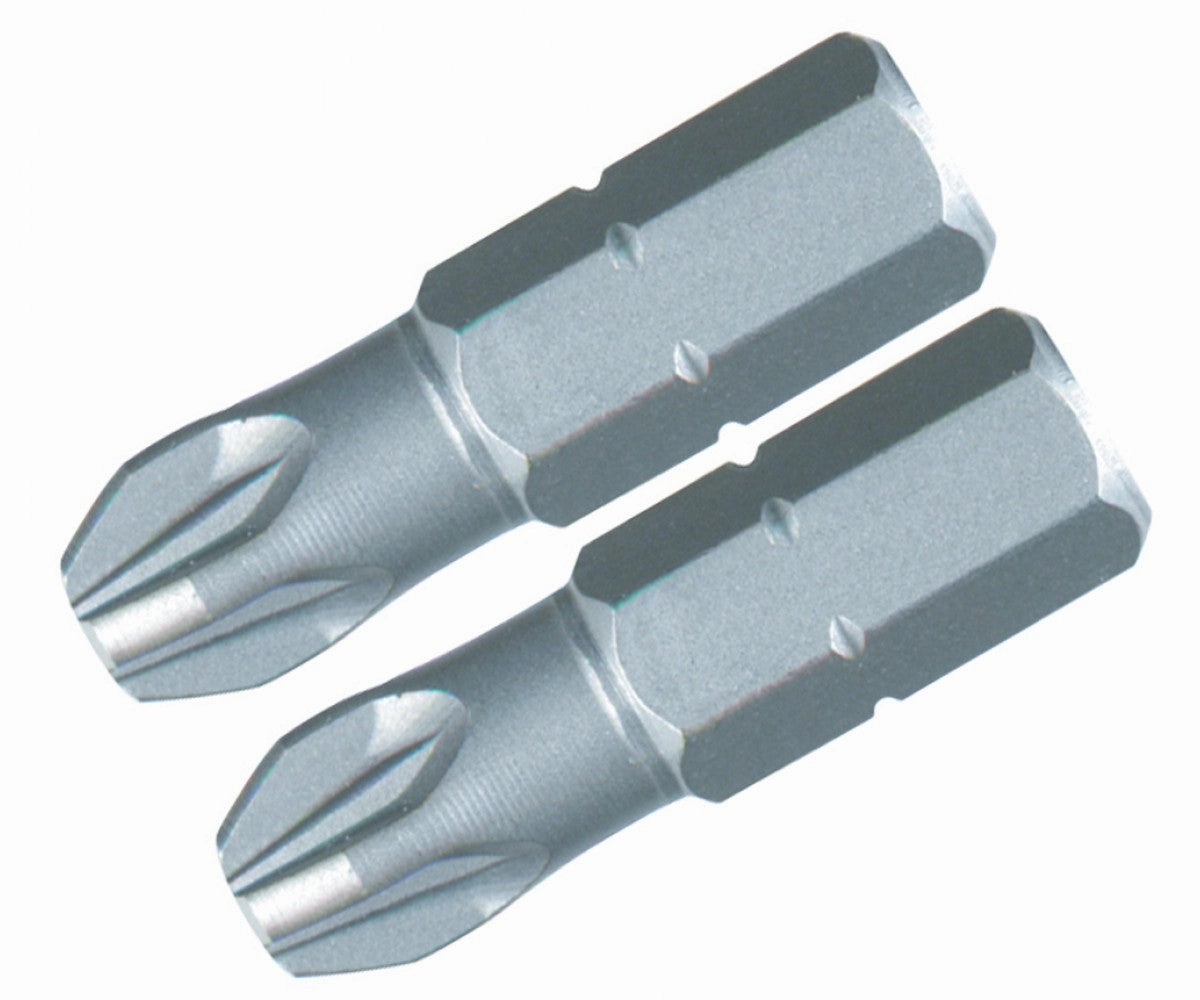Wiha Tools 71253 #3 x 25mm PoziDriv Insert Bit, 2 Pack