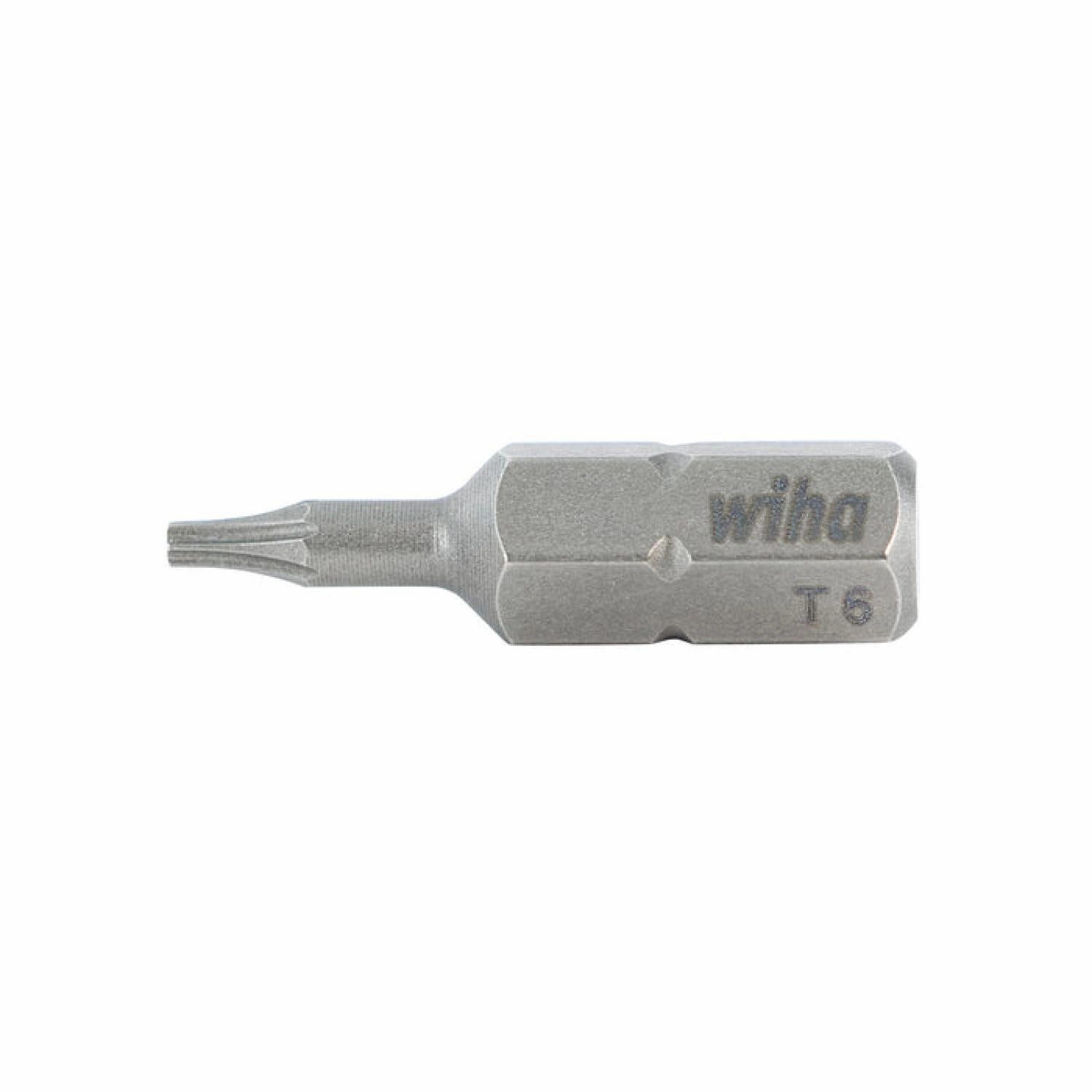 Wiha Tools 71506 T6 x 38mm TORX Insert Bit, 10 Pack