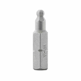 Wiha Tools 71703 Ball-End Hex inch Insert Bit, 1/8" x 25mm, 10 Pieces