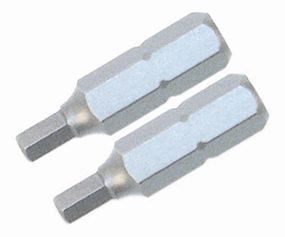 Wiha Tools 71983 Security Hex Insert Bit, 5.0 mm x 25 mm, 2 Pk.