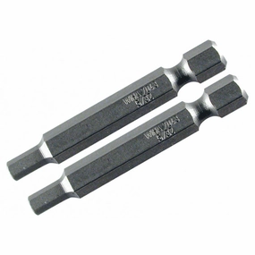 Wiha Tools 74361 Hex Metric Power Bit, 2.5 mm x 50 mm, 2 Pk.