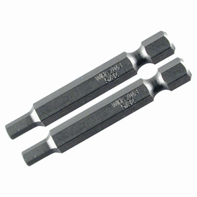 Wiha Tools 74381 Hex Inch Power Bit, 3/32" x 50 mm, 2 Pk.