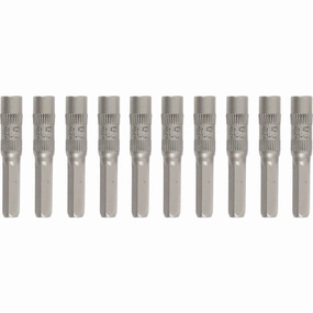 Wiha Tools 75648 System 4 Inch Nut Setters Micro Bits, 4 mm Drive, 9/64" x 30 mm, 10 Pk.
