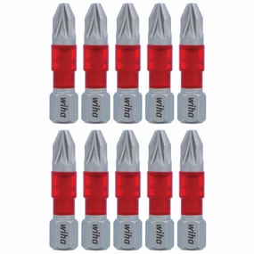 Wiha Tools 76507 MaxxTor Impact Bit Pozidriv #2 x 29mm - 10 Pack