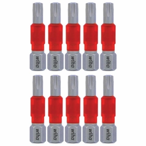 Wiha Tools 76513 MaxxTor Impact Bit TORX T25 - 29mm - 10 Pack