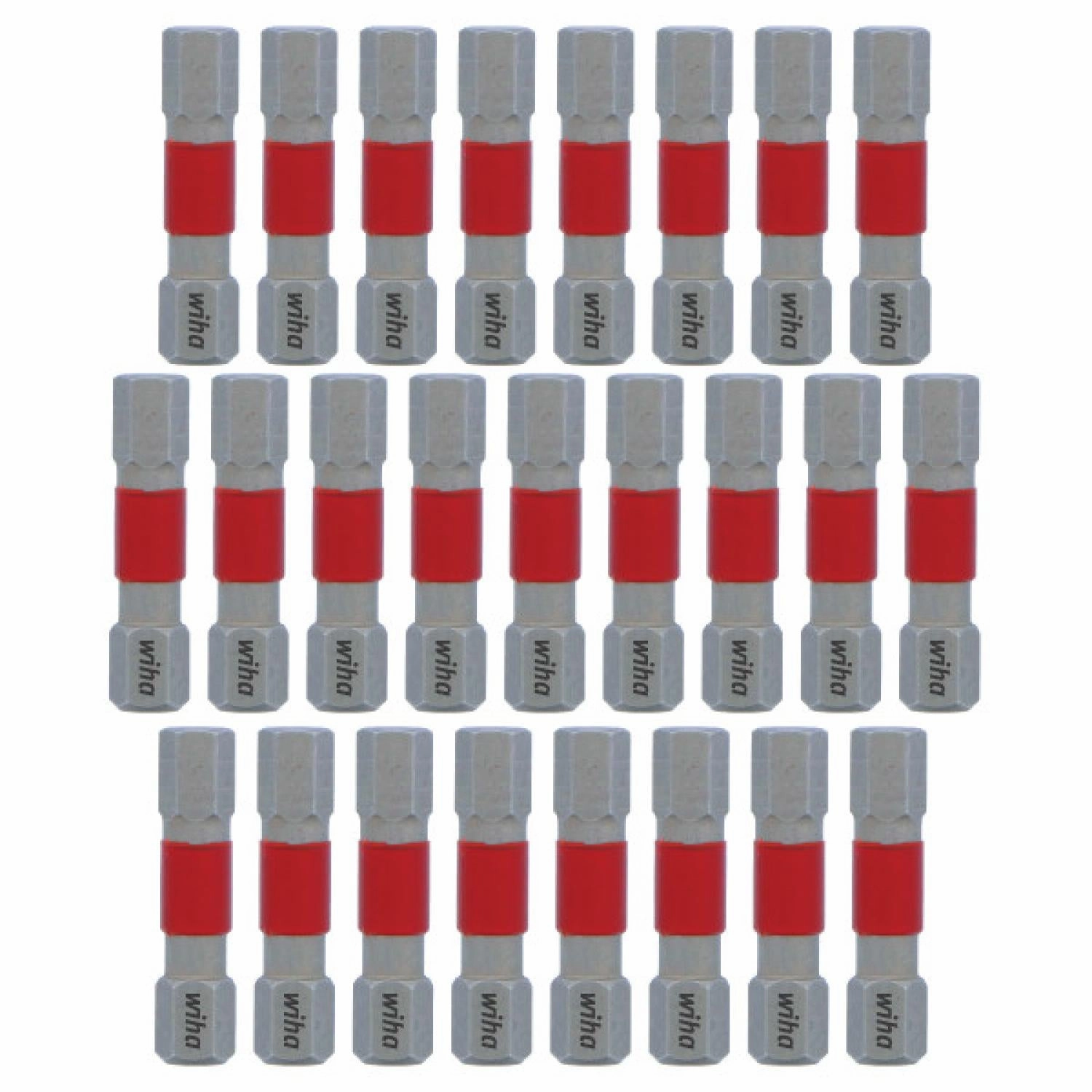 Wiha Tools 76626 MaxxTor Impact Bit Hex 6.0mm - 29mm - 25 Pack