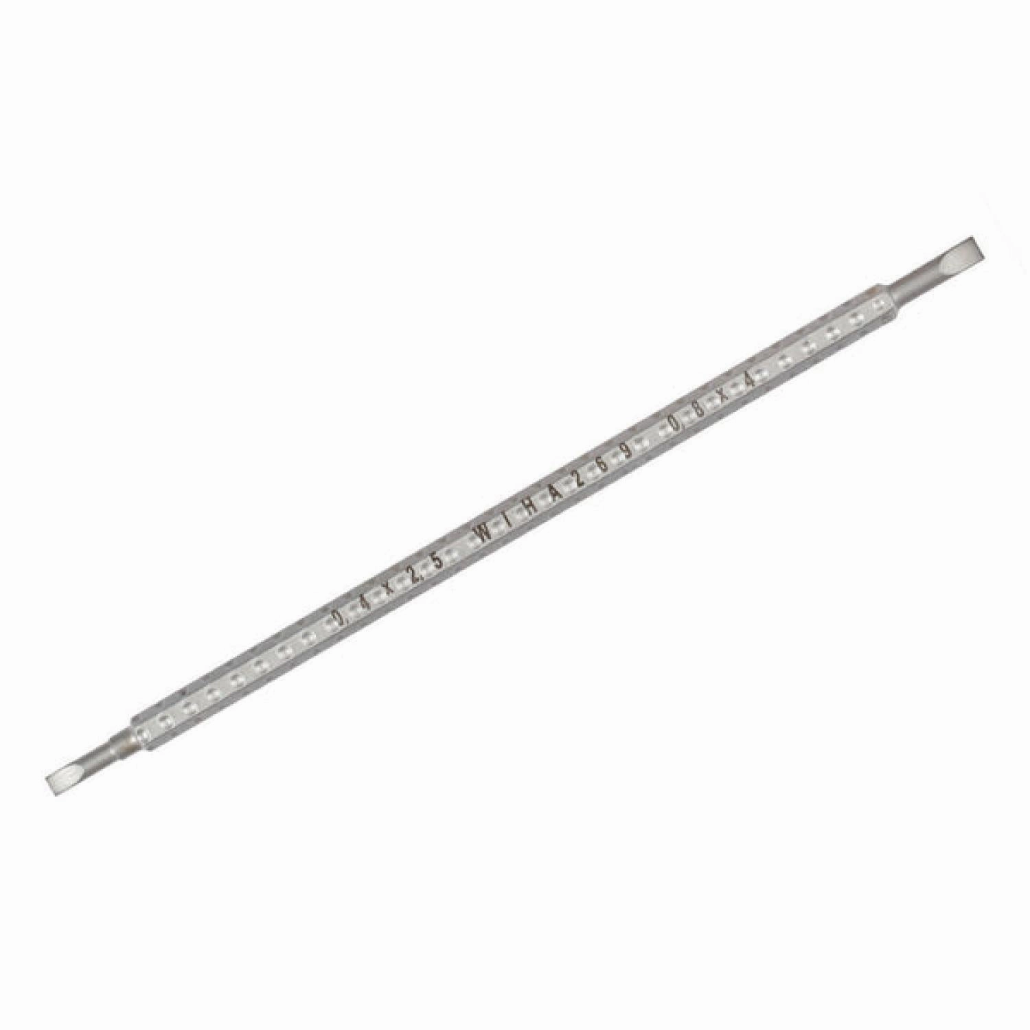 Wiha Tools Tools 26960 System 4 Slotted Reversible Drive-Loc Blade 2.5mm x 4.0mm