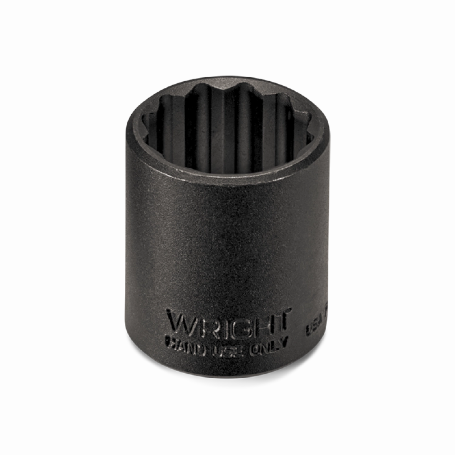 Wright Tool 34036 1/2" Drive 6 Point Standard Black Industrial Socket - 1-1/8"