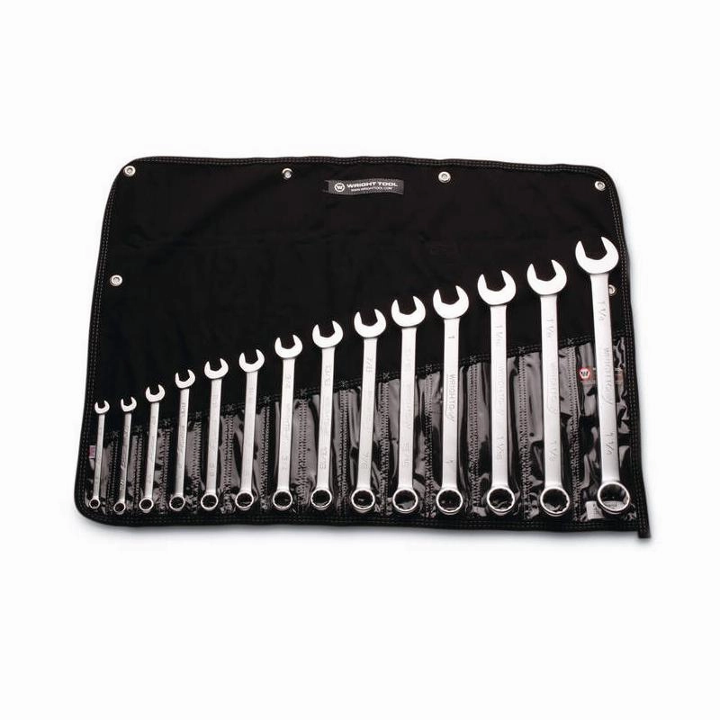 Wright Tool 714 14 Piece 12 Point Combination Wrench Set 3/8-Inch - 1-1/4-Inch