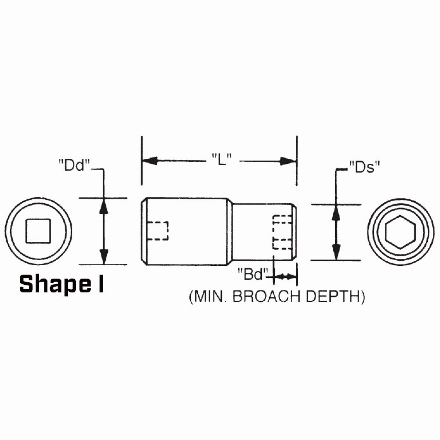 Wright Tool 8832 1" Drive 6 Point Standard Impact Socket - 1"