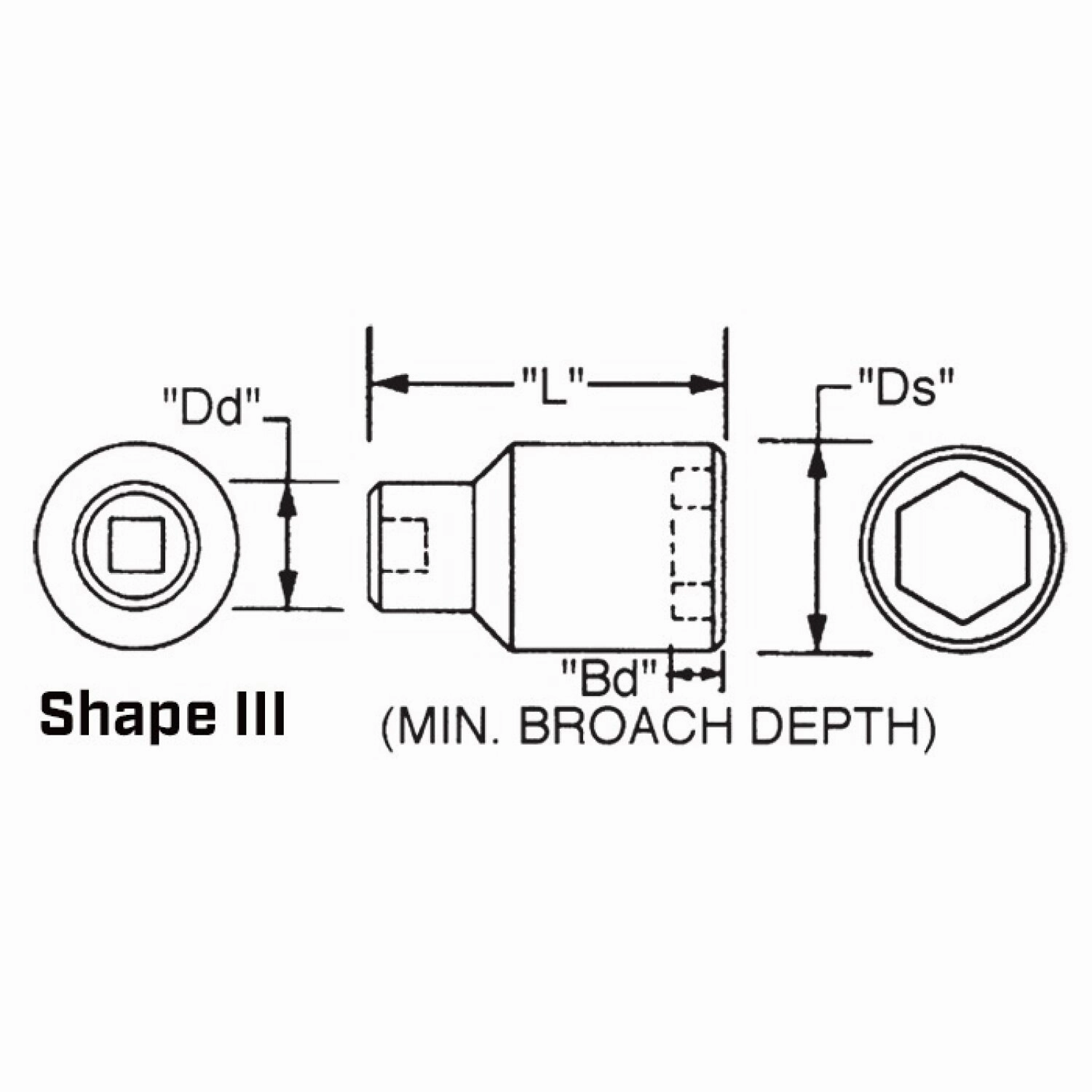 Wright Tool 8924 1" Drive 6 Point Deep Impact Socket - 3/4 Inch