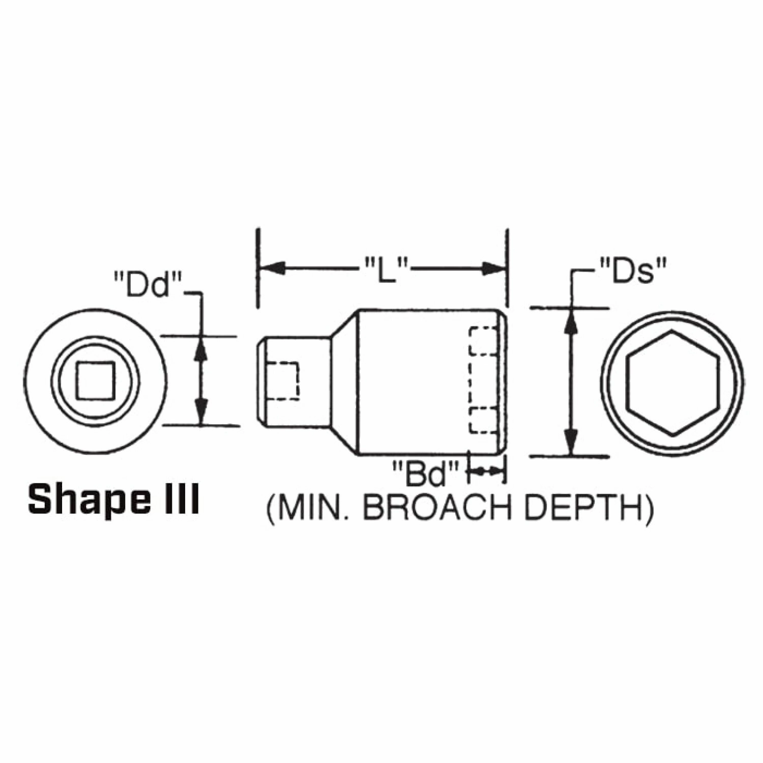 Wright Tool 89-46MM 1" Drive 6 Point Deep Metric Impact Socket - 46mm