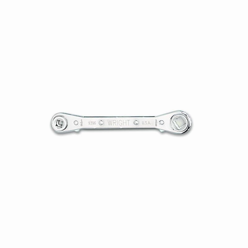 Wright Tool 9396 Reversible Ratcheting Box Wrench 1/4" -3/16" Square x 3/8"-5/16" Square